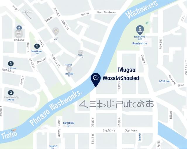 東京渋谷区桜丘町にあるTokyo Washworksの地図